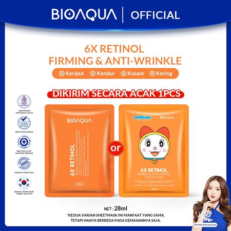 Jual Bioaqua Sheet Mask X The Effect Masker Wajah Whitening Anti