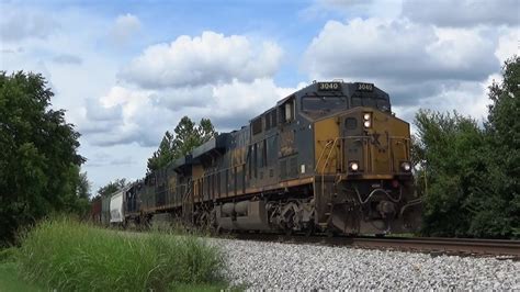 CSX ES44AH 3040 W GP38 2 Leads Manifest M585 03 On 8 4 22 YouTube