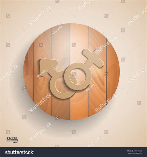 Sex Wooden Icon Stock Vector Royalty Free 142010797 Shutterstock