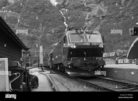 Flamsbana railway norway flam railway Black and White Stock Photos ...