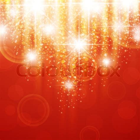 Red holiday background with bright ... | Stock vector | Colourbox