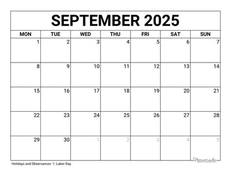 September 2024 Calendar | Free Printables with Holidays