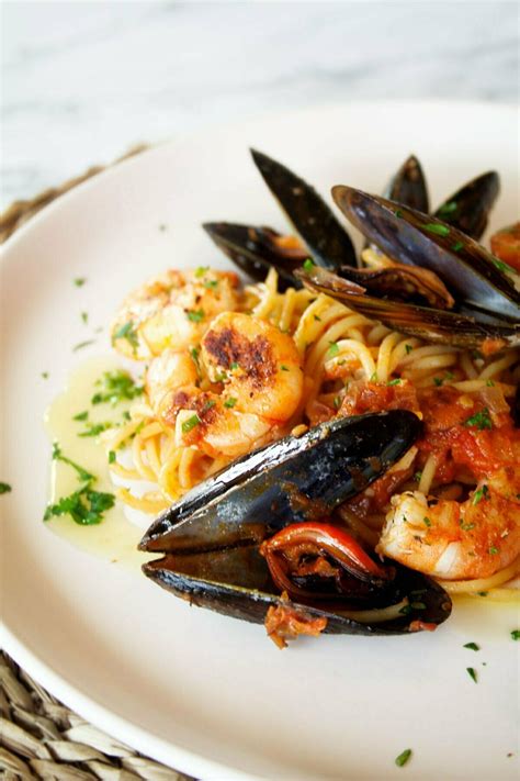 Shrimp And Mussels Pasta 30 Minute Recipe