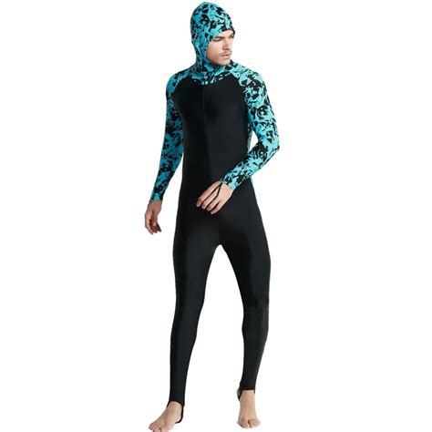 Men S Full Body Swimsuit Sun UV Protective UPF50 Stinger Suit Dive Skin