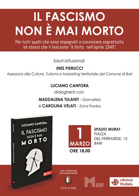 IL FASCISMO NON È MAI MORTO IL 1 MARZO LUCIANO CANFORA PRESENTA