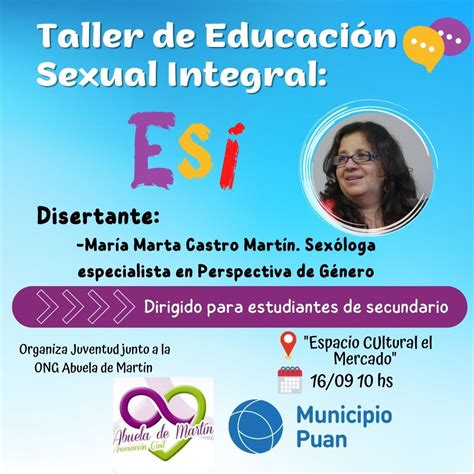 16 De Septiembre Taller De Esi Educación Sexual Integral En Puan