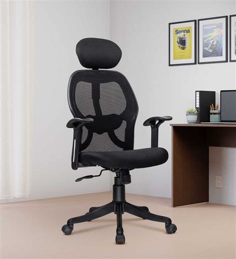 Buy Newyork Go Breathable Mesh Ergonomic Chair In Black Colour At