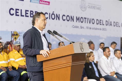 Reconoce Mauricio Kuri labor de los camineros en la construcción del