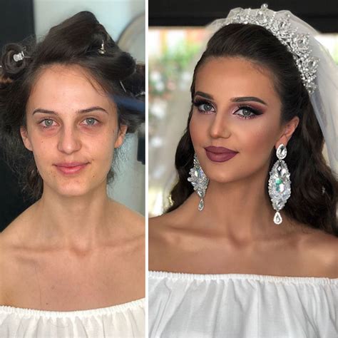 11 Photos Taken Before And After Brides Got Their Wedding Makeup Trulymind