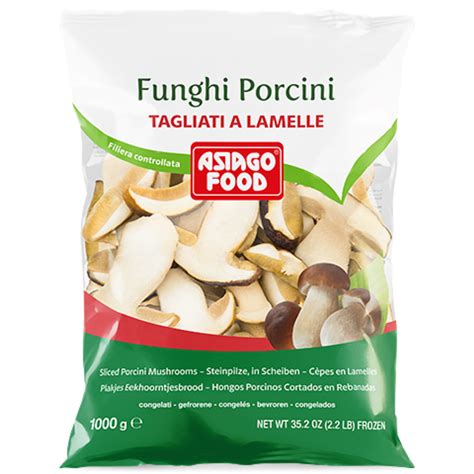 FUNGHI SURGELATI Funghi Porcini Tagliati A Lamelle 1kg Asiago