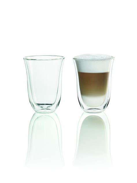 Delonghi Double Wall Thermo Latte Glasses Makk