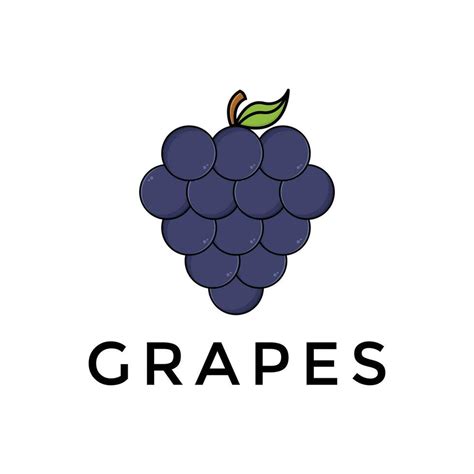 Uvas Logo Plano Estilo Para Negocio 28138719 Vector En Vecteezy