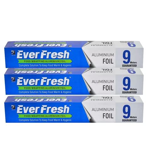 Buy Everfresh Eaf9 Size 9 M Aluminium Foil For Food Wrapping Pack Of 3