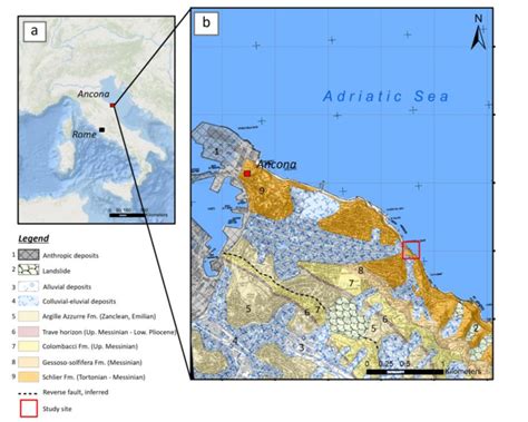 Geographical A And Geological Framework Of The Study Area With