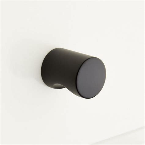 Orvin Brass Whistle Cabinet Knob Satin Black Signature Hardware