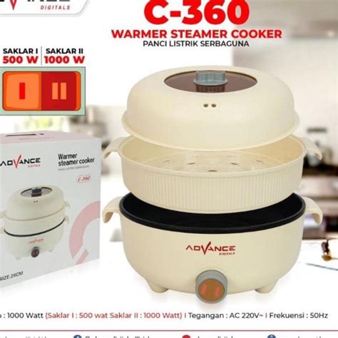 Jual Panci Listrik Serbaguna Advance C Warmer Steamer Cooker