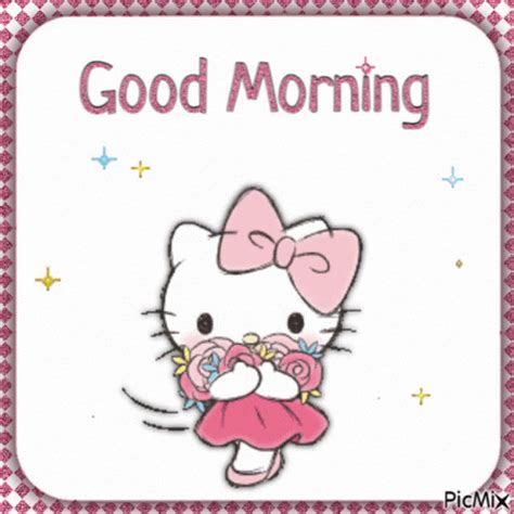 Good Morning Sanrio Hello Kitty GIF | GIFDB.com