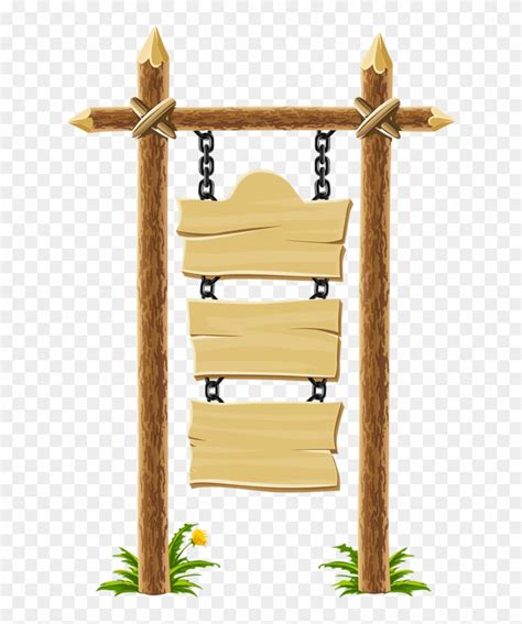 Wooden Sign Wooden Street Sign Clipart Hd Png Download 697x1024