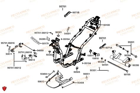 Chassis Pi Ces Kymco Neuves Pieces Agility Euro Kp Db Kp Dc