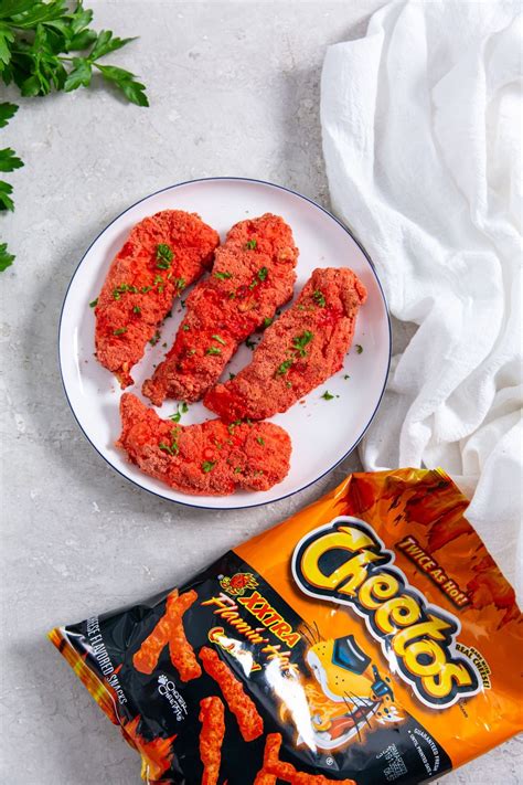 Air Fryer Flamin' Hot Cheetos Chicken Tenders