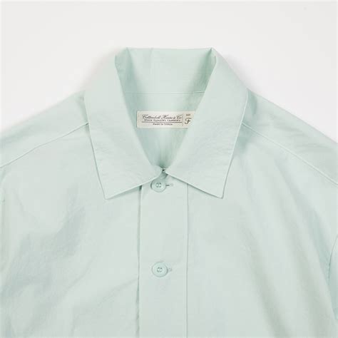 Wide Placket Shirts Mint Cottonbell House