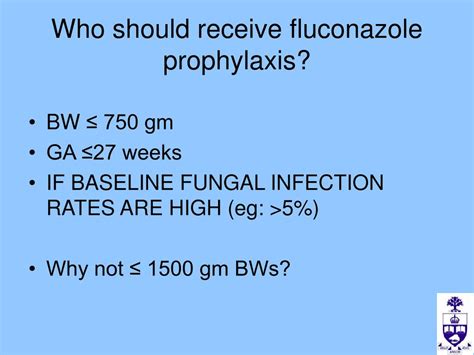 Ppt The Use Of Prophylactic Fluconazole In Very Low Birth Weight Infants Powerpoint