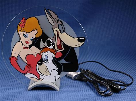 TEX AVERY M-G-M Cartoon Characters Lighted Glass Display DROOPY, RED ...