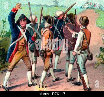 Minutemen of the American Revolution Stock Photo - Alamy