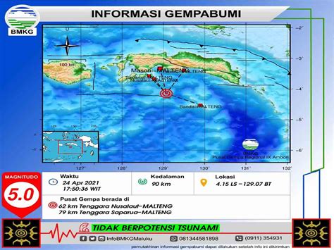 Gempa Bumi Tektonik M Di Laut Banda Ini Hasil Analisis Bmkg