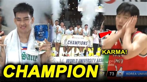 NAUNA ANG YABANG NG KOREA CHAMPION ANG PILIPINAS Lakas Ng Lasalle