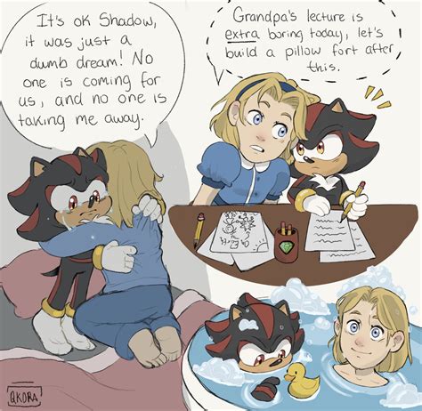 Maria And Baby Shadow Shadow The Hedgehog Fan Art 44352091 Fanpop