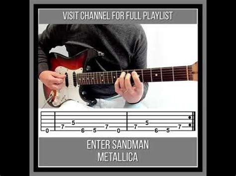 Easy Guitar Riffs Enter Sandman Tab Metallica How To Play Enter