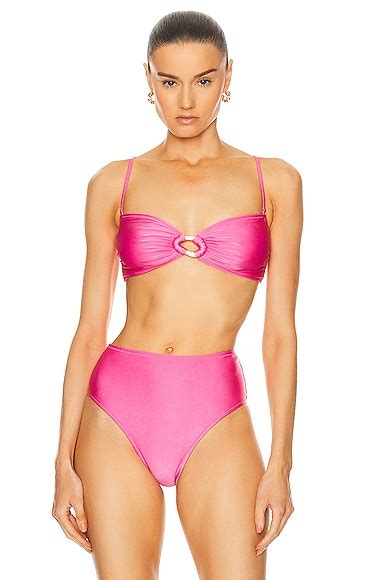 Shani Shemer Dia Bikini Top In Rose Blossom Fwrd