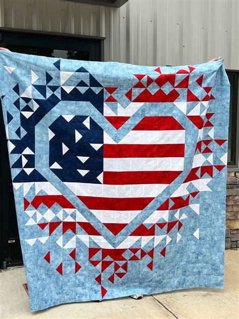 Exploding Heart Of America Quilt Pattern I