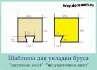 Шаблон для создания теплого угла из бруса 150х150 — prospera-stroy.com