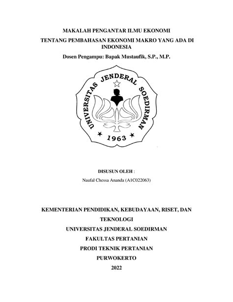 Pie Ekonomi Makro Makalah Pengantar Ilmu Ekonomi Tentang Pembahasan