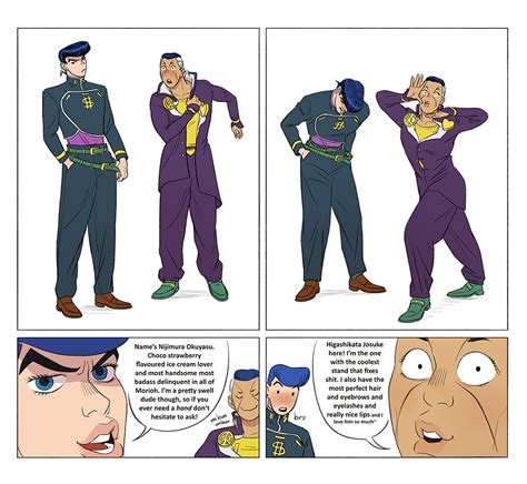 Josuyasu Josuke Higashikata And Okuyasu Nijimura Jjba Part 4 Comic