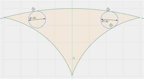 Solved How To Sketch A Circle Tangent To The Interior Of Two Arcs Autodesk Community