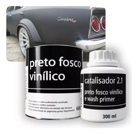 Preto Fosco Vinilico Maxi Rubber 600ml Catalisador 300ml MercadoLivre