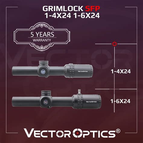 Vector Optics Grimlock LPVO 1 6x24 1 4x24 SFP Cannocchiale Da