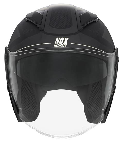 Casque Nox N Triom Noir Mat Blanc Casque Jet Scooter Ece