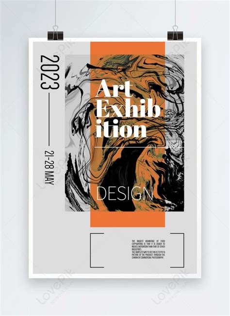 Color Abstract Art Exhibition Poster In 2024 Graphic Design Posters