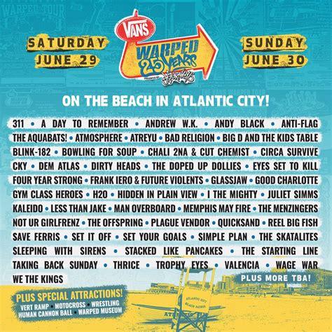 Vans Warped Tour 2024 Lineup Leaked Amazon Editha Ardella