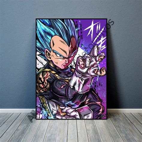 Placa Decorativa X Anime Dragon Ball Super Vegeta Blue Elo