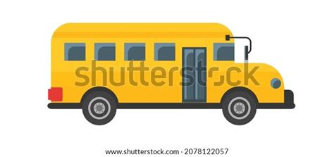 Yellow School Bus Cartoon Vector Isolated Stock Vector (Royalty Free ...