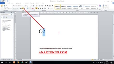 3 Cara Membuat Pangkat Atas Dan Bawah Di Microsoft Word