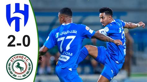 ملخص مباراة الهلال والاتفاق اليوم اهداف مباراة الهلال والاتفاق اليوم