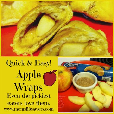 Apple Wraps Quick And Easy Recipe Moms Lifesavers