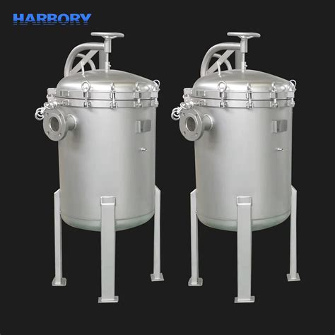 Industrial Water Stainless Steel Filter Housing Multi Bag Filter