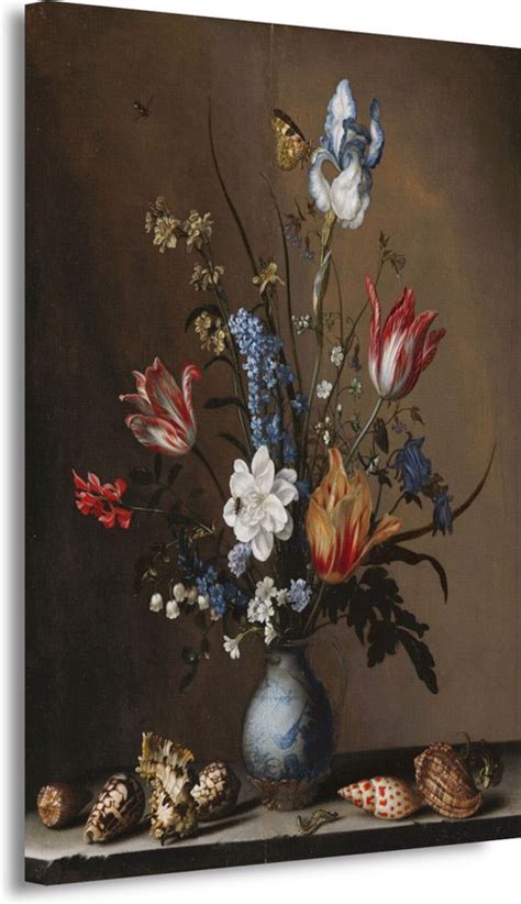 Bloemen In Een Wan Li Vaas Met Schelpen Balthasar Van Der Ast